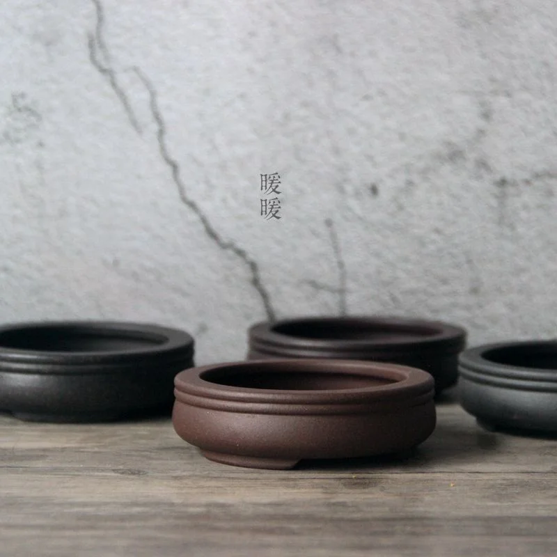 Bonsai Garden China - Pot à Bonsaï Cercle en Céramique,