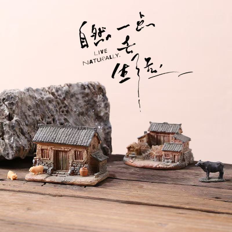 Figurine de maison ancienne ru - Bonsai Garden China avis et prix