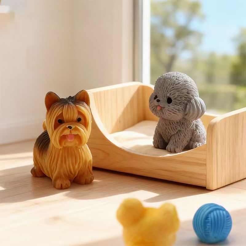 Miniature en résine de chiot c - Bonsai Garden Miniature avis et prix