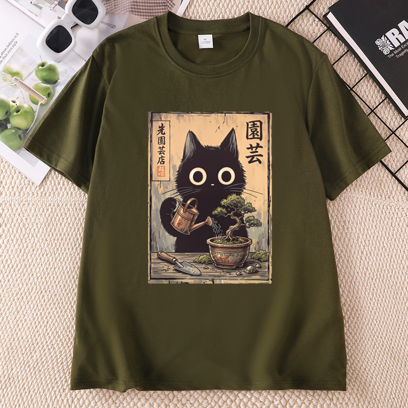 T-shirt Bonsai Black Cat, styl - Bonsai Garden China avis et prix