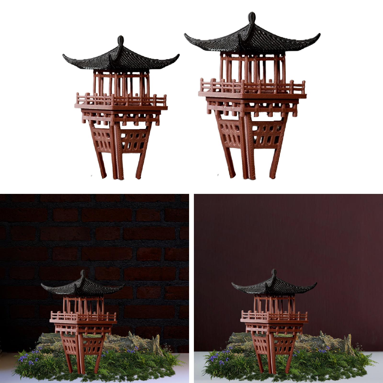 Ornement de pavillon chinois M - Bonsai Garden Miniature avis et prix